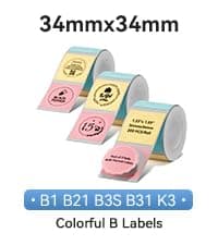 NIIMBOT B1 Label Maker Machine with Tape, 2 Inch Portable Sticker Printer for Home School & Small Business, Compatible with Phones & PC, Gray White