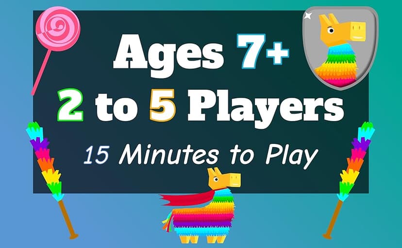 3, 2, 1, Piñata! – Fun Family Card Game for Kids & Adults – Fast-Paced Party Game for Game Night – Ages 7+, 2-5 Players – Portable Travel Game