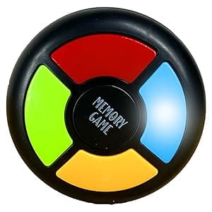 tingbowie Memory Game Handheld Electronic Toy, Color Memorizing with Lights and Sounds