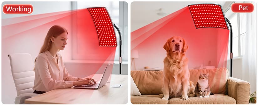Red Light Therapy for Body Face Infrared Light Therapy for Body with 660nm & 850nm Near Infrared LED Red Light Therapy Panel at Home Protective Glasses for Home Use, Gift for Women Girl B0FH6FN9ZL