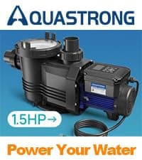 Aquastrong Variable Speed Pool Pump In/Above Pool Pump Energy Efficient High Flow Powerful Self Primming Swimming Pool Pumps with Filter Basket,Black