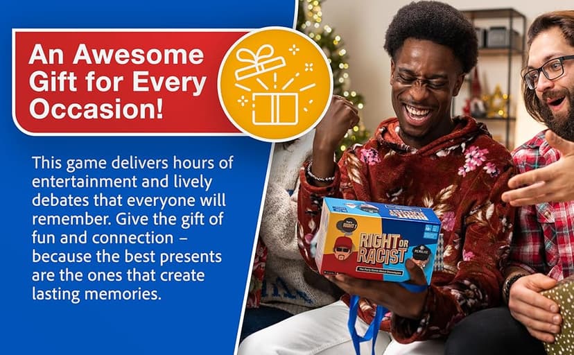 Card Game, Gag Gift with Hundreds of Trivia and Debate Cards, Funny Gag Gifts for Secret Santa or White Elephant, Games for Men and Women, 3 to 10+ Players