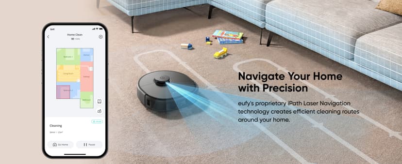 eufy X10 Pro Omni Robot Vacuum and Mop Combo, Incredible Suction, Dual Mops with 12 mm Auto-Lift and Carpet Detection, AI Obstacle Avoidance, Auto Mop Washing&Drying, Self-Emptying, Self-Refilling