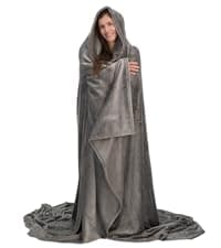 THE COMFY Original | Sherpa Lined Microfiber Fleece Wearable Blanket, Oversized Design with Hood and Pocket from Shark Tank