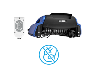 Betta SE Solar Powered Automatic Robotic Pool Surface Skimmer Cleaner with 24/7 Continuous Cleaning Battery Power and Re-Engineered Twin Salt Chlorine Tolerant Motors (Blue)