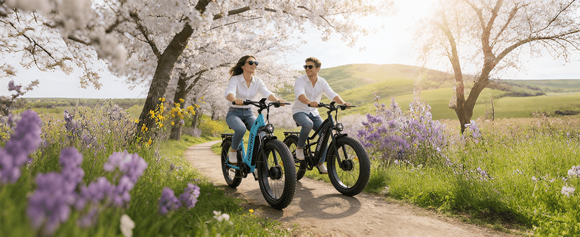 Dual Motor Ebike, 3000W Electric Bike for Adults, 52V 20Ah 26" Fat Tire Fast Ebike Max 38 Mph, up to 90 Miles, Off-Road Mountain E-Bike for Men Women, Step-Through Design