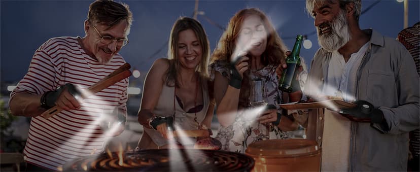 LED Flashlight Gloves, Gifts for Men Him Boyfriend Husband, Cool Gadget Finger Lights Waterproof for Camping Fishing Repairing, Fathers Day Christmas Birthday Gift