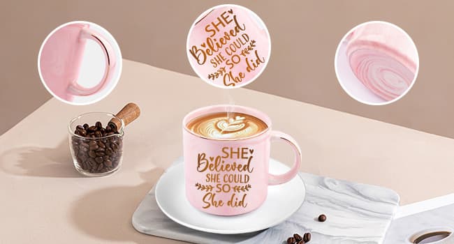 Graduation Gifts for Her, Congratulations Christmas Gifts Basket for Women Girls, She Believed She Could So She Did Coffee Mug Grad Keychain Bear Towel Acrylic Plaque High School College Graduates