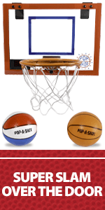 Pop-A-Shot - Home Dual Shot | Arcade Basketball Game for Home | Sensor Scoring Hoop, 16 Game Modes, 7 Balls | Foldable for Easy Storage | Fun for All Players