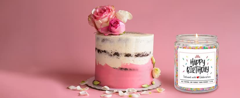 Homsolver 18th Birthday Gifts for Girls Boys, Vanilla Scent Ideas 18th Birthday Candles for Sister, Daughter, Best Friends, Handmade Aromatherapy with 50+ Hour Burn Time, Funny Birthday Decorations B0F2HZQ2B2