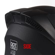 KYPARA Full Face Motorcycle Helmet with Internal Tinted Visor & DOT Approved for Moped ATV Cruiser Scooter (Matt Black, Large)