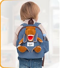 2-in-1 Dinosaur backpack, Dinosaur Toys for Kids 3-5, 2-4 in Gift-Ready Box, 2 Year Old Boy Birthday Gift & Christmas Naturally KIDS Toddler Backpack w. Plush Dinosaur Toy, Kids Gift 2 3 4 5 B07WG9G1H3