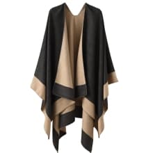 Shawl Wraps for Women, Elegant Knitted Cape Open Front Poncho Scarf Blanket Cardigan Coat for Spring, Autumn, and Winter B0B7B2BH9P