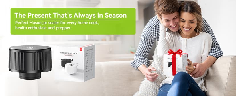 Upgraded 3-in-1 Electric Mason Jar Vacuum Sealer Kit for Mason Jars, Food Savers & Containers | Food Preservation System for Kitchen | Ideal for Canning Jams, Pickles, Dry Foods, Grains & Leftovers