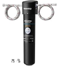 Waterdrop 15UC-UF 0.01 μm Inline Water Filter for Refrigerator, 2 Years, In Line Water Filter for Icemaker, Ideal for Ice Maker, RV, Refrigerator, 1/4 inch Direct Connect, NSF/ANSI 42 Certified