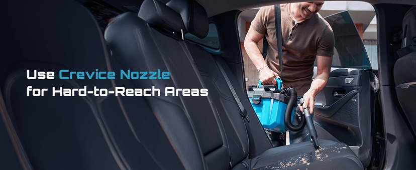 Seesii Cordless Shop Vac Wet and Dry, 2.6 Gallon Small Shop Vac with Accessory Storage Holder, 2 x 4.0Ah Batteries, 3-in-1 Wet Dry Vacuum with HEPA Filter, Strap, Ideal for Garage, Car, Workshop