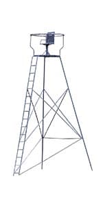 Guide Gear 6 Foot Tripod Hunting Tower Blind, 2-Man Stand Elevated, Hunting Gear Equipment Accessories, 4 by 4