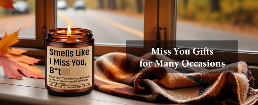 Long Distance Friendship, Moving Away, Going Away, Christmas, Birthday Gifts for Bestie, Friends, Sister, Her, Him, Couple LEADO Candle, Long Distance Gifts, I Miss You Gifts for Women, Best Friend B0FNVH7CTP