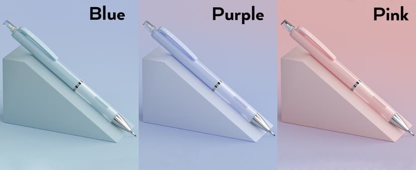 Nicpro 3PCS Cute Mechanical Pencil Set with Case, 0.7 mm Pencils with 6 Tube HB Lead Refill, 3PCS Eraser, 9PCS Eraser Refill for School Supplies Student Writing, Drafting Drawing Sketching