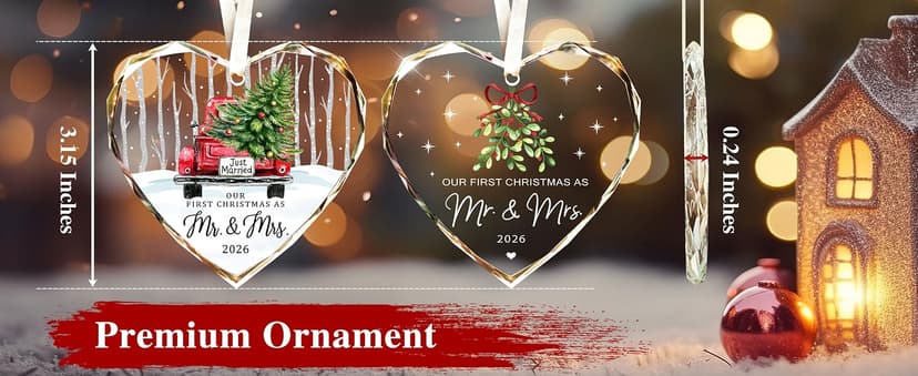 Marriage Gifts for Parents,50th Anniversary Marriage Gifts for Couple Golden Wedding Decorations,Golden Wedding Gift 50th wedding anniversary gifts,Happy 50th Anniversary Ornament B0H1WN27QW