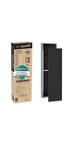 GermGuardian 4-In-1 HEPA Air Purifier for Home, Large Rooms Up To 743 Sq. Ft. with HEPA Air Filter, UV-C Light & Odor Reduction, AC4825E, 22" Tower, Gray