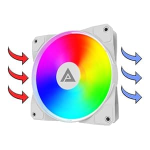 Apevia Prism-WH Prism Micro-ATX Gaming PC Cube Case w/ 5X 120mm ARGB Fans, 366 RGB Modes, Dual Tempered Glass Panels, 240mm Radiator Support, 1X USB3.0, 2X USB 2.0, HD Audio Port, White