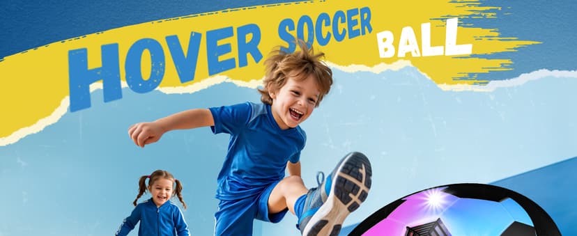 HopeRock Hover Soccer Ball Toys for 3-12 Year Old Boys Girls, Indoor and Outdoor Creative Toys for Toddlers with Foam Bumper, Birthday Gifts for 3 4 5 6 7 8+ Year Old Children's