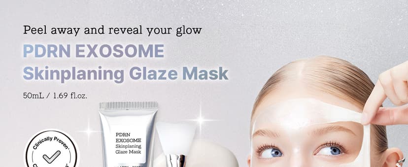 +123% Hydration, Instant Glow, Peel Off Face Mask, Elasticity & Firmness, Korean Skin Care, 1.69 fl oz COSRX PDRN Exosome Overnight Face Mask, Korean Glass Skin Glow, 1.69 fl oz B0FWK57DL4