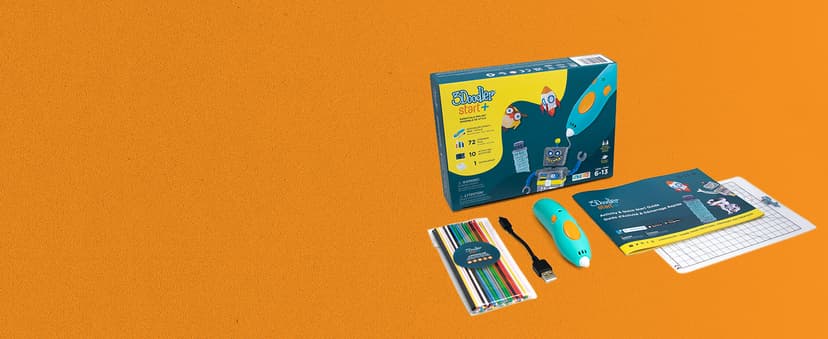 3Doodler Start+ Essentials (2024) 3D Pen Set for Kids, Easy to Use, Learn from Home Art Activity Set, Educational STEM Toy for Boys & Girls Ages 6+