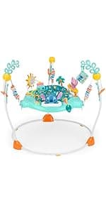 Baby Einstein Neighborhood Symphony Activity Baby Jumper Activity Center, Infant Entertainer with Lights and Melodies, Age 6 Months +, Max Weight 25 lbs., Unisex