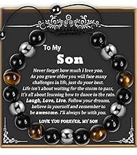 Sereney 9 10 11 12 13 15 16 18 21 30 40 50 60 Year Old Birthday Gifts for Him Boys, Handmade Triple Protection Bracelets as Adjustable National Boyfriend Day Bracelets for Boys Son Grandson Dad Man