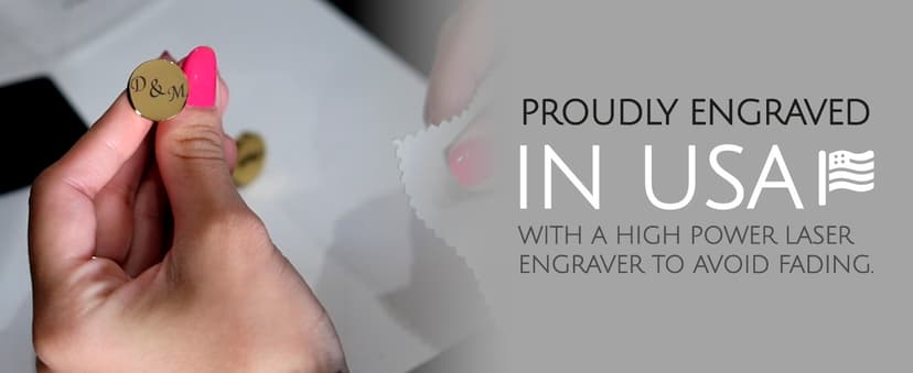 Custom engraved cufflinks for men, personalized wedding gift for groom, father of the bride & groom dad, best men, customized gold & silver cufflinks with dates, quotes or couples initials from bride