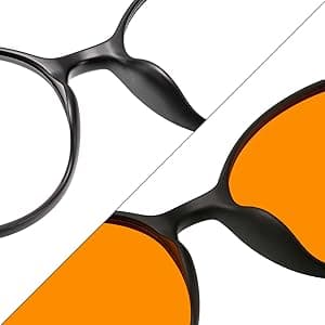 LIKSMU Blue Light Blocking Glasses Computer Gaming TV Phone Sleeping Glasses Women Men Professional Filter Anti Eyestrain