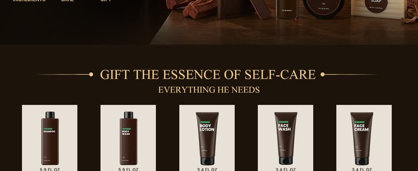Rinse & Robust Gifts for Men 10Pcs Gift baskets for Men, Sandalwood Bath and Body Works Men Gifts for Birthday for Dad Boyfriend Husband B0DW8M5GBN
