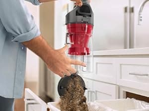 Hoover Rewind Pet Upright Bagless Vacuum Cleaner for Carpet and Hard Floors, Automatic Cord Rewind, Above Floor Cleaning Corded Vacuum Cleaners for Home Use, Gray