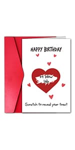 GYYsweetus Funny Husband Birthday Card, Sexy Birthday Gift, Rude Bday Card for Boyfriend, Humorous Birthday Card from Wife Girlfriend (Come Get Them)