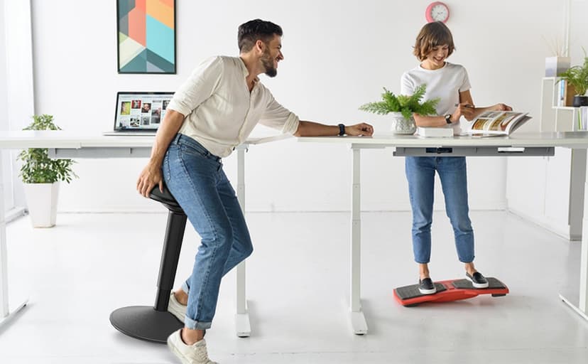 Standing Desk Chair with 360-Degree Standing Desk Chair with Memory Foam Seat Cushion, Lightweight & Flexible