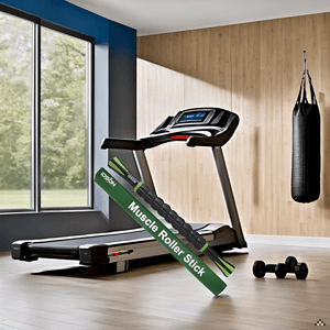 Idson Muscle Roller Stick for Athletes- Body Massage Sticks Tools Massager for Relief Muscle Soreness,Cramping and Tightness,Help Legs and Back Recovery,Black Green