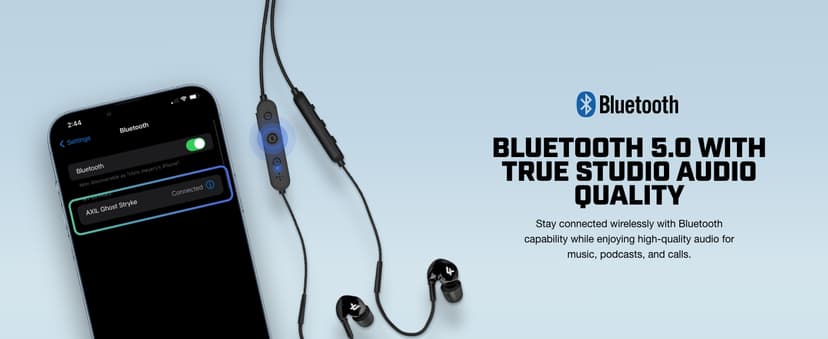 AXIL GS Extreme 2.0 Shooting Ear Buds – Hearing Enhancement & Noise Isolation Bluetooth Earbuds – w/Dynamic Speakers – 25-Hour