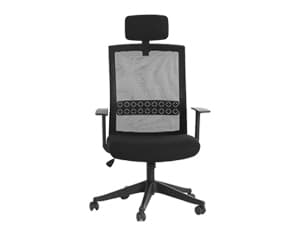 Extra Wide Seat Office Chair for Big and Tall 500lbs, with High Back Adjustable Headrest Lumbar Support Arms Wheels Heavy Duty (Breathable Fabric Seat)