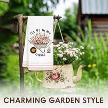 Gifts for Plant Lovers, Plant Lady Mom Birthday Gift, Funny Best Friend Housewarming New Home Gift, Decorative Towel 16x24in Gardening Gifts for Women Funny Kitchen Towels, B0G568ZDJH