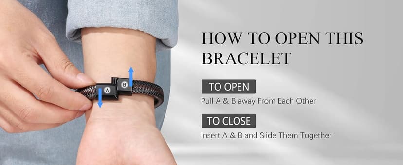 𝗞𝗻𝗼𝘁 𝗕𝗿𝗮𝗰𝗲𝗹𝗲𝘁 𝗚𝗶𝗳𝘁𝘀 𝗳𝗼𝗿 𝗠𝗲𝗻 Brown Braided Leather Stainless Steel Infinity Bracelets Lettering Love You Forever Gifts for Son Grandson Husband Boyfriend Brother Always Linked Together