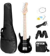 ZENY 39" Full Size Electric Guitar with Amp, Case and Accessories Pack Beginner Starter Package, Blue Ideal Christmas Thanksgiving Holiday Gift