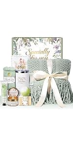 Gifts for Women, Mom, Wife, Her, Girlfriend, Sister, Bestie - Happy Birthday, White Elephant, Self Care Spa Gift Basket Set, Womens Gifts for Christmas, Teacher, Nurse, Employee Appreciation Gifts