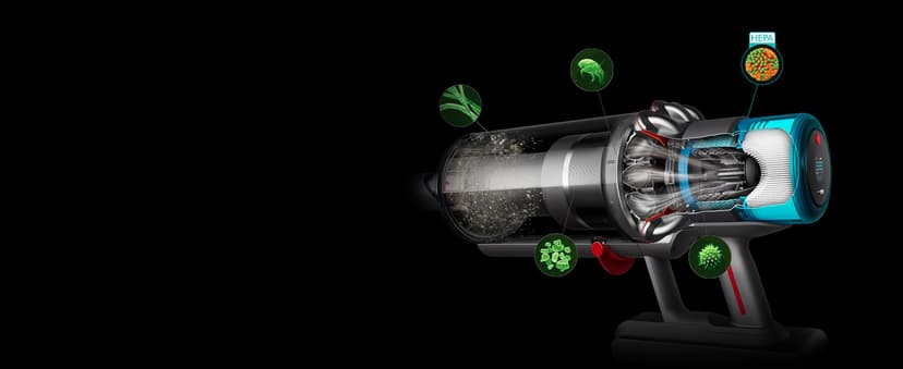 Dyson Gen5outsize Cordless Vacuum, 250AW, 3 Power Modes, Up to 140 Minutes,² XL bin, Illumination Reveals dust, HEPA Filtration, All Floor Types