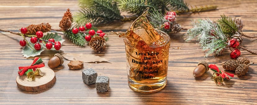 Ithmahco Funny Whiskey Gifts for Men, Funny Whiskey Glasses Bourbon Gifts for Men Women Boyfriend, Christmas Birthday Gift for Dad Husband Daddy, Alcohol Boss Gift for Men Coworker