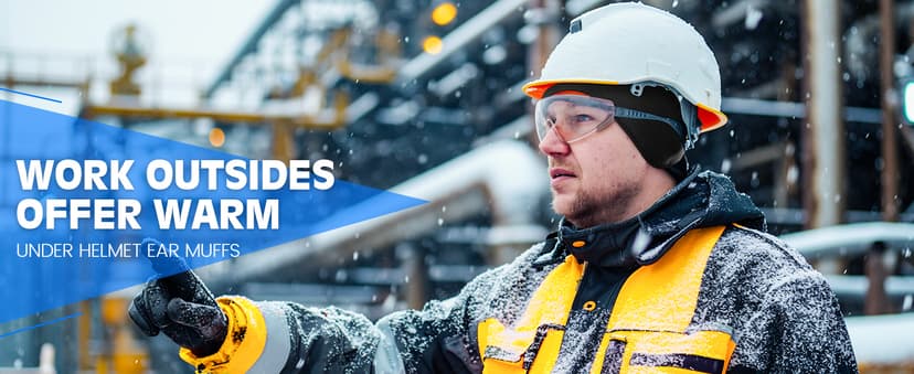 Lauzq Winter Fleece Ear Warmers Muffs Headband for Men Women Kids Ski Running Cycling