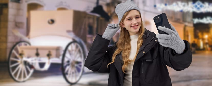 REACH STAR Winter Gloves for Women Touch Screen Thermal Lining Warm Gloves Cold Weather Christmas Gifts