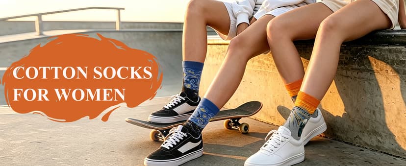 Soft Cotton, Crazy Artist Pattern, Classic Novelty Style, Versatile Hosiery, Birthday Gifts for Girl Lover, Fit Shoe Size 5-9 Chalier 5 Pairs Funny Socks for Women, Famous Painting Art Fun Socks B078K1Q14F
