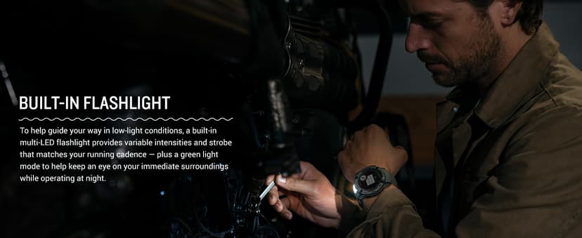 Garmin Instinct 2X Solar - Tactical Edition, Rugged GPS Smartwatch, Built-in Flashlight, Ballistics Calculator, Solar Charging Capability, Coyote Tan